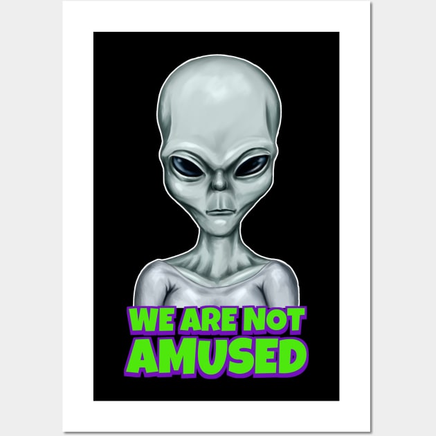 Unamused Alien Wall Art by Atomic Blizzard